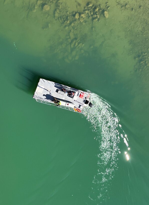 USACE-Albuquerque District maintenance staff perform water quality sampling at Trinidad Lake, Nov. 15, 2023.