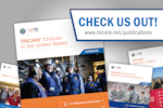 Collage image that displays the cover of the TRICARE Choices in the United States Handbook in front of other TRICARE handbooks.