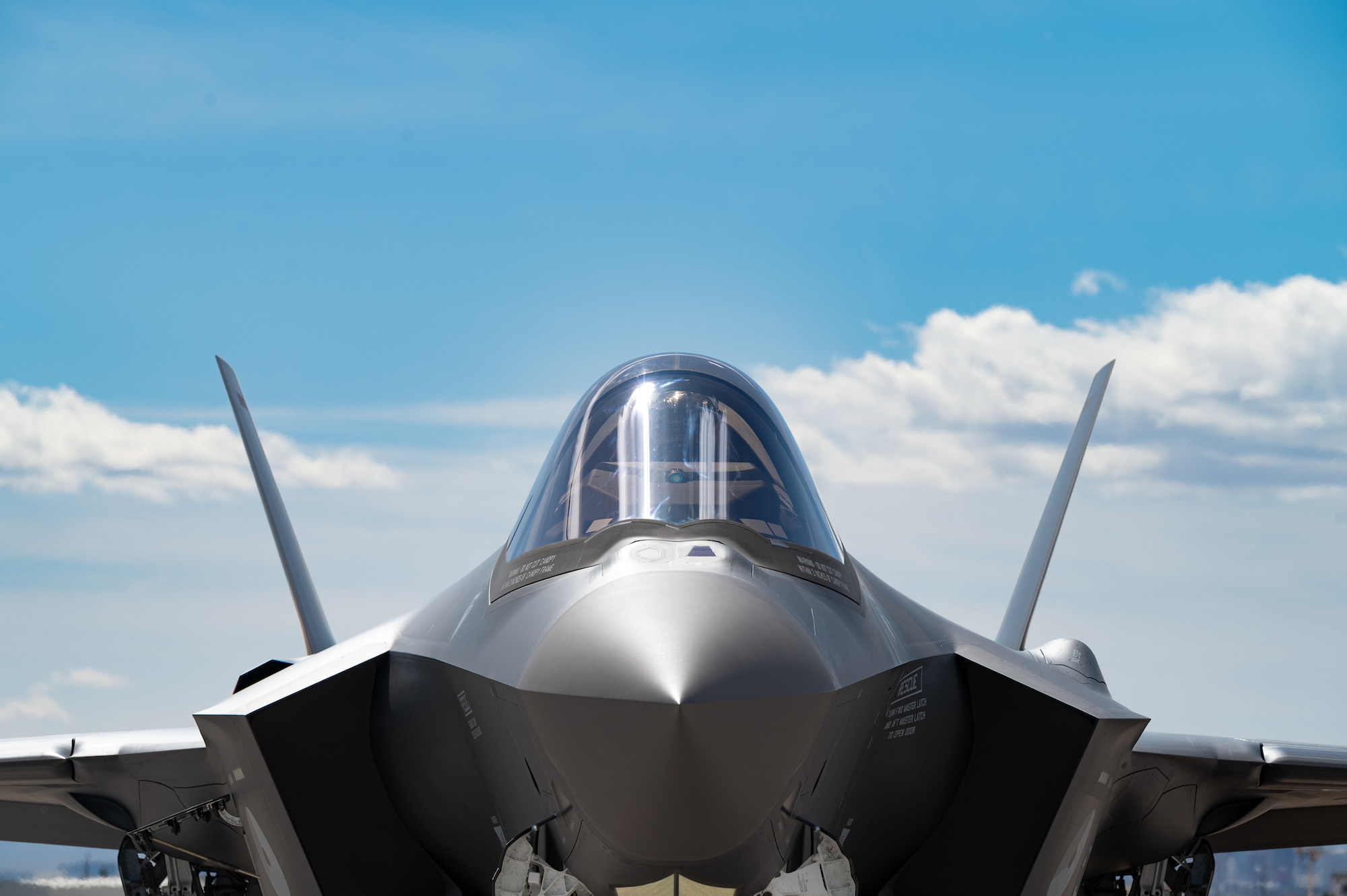 A Royal Netherlands Air Force F-35A Lightning II sits on the flightline during Red Flag-Nellis 24-2, at Nellis Air Force Base, Nevada, March 13, 2024.