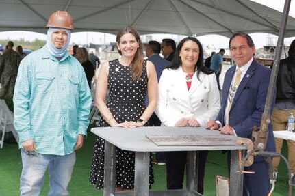 Welder Juan Diaz, Mrs. Nicole Foster, Attorney General of the Muscogee (Creek) Nation, Geri Wisner and Muscogee (Creek) Nation Principal Chief, David Hill