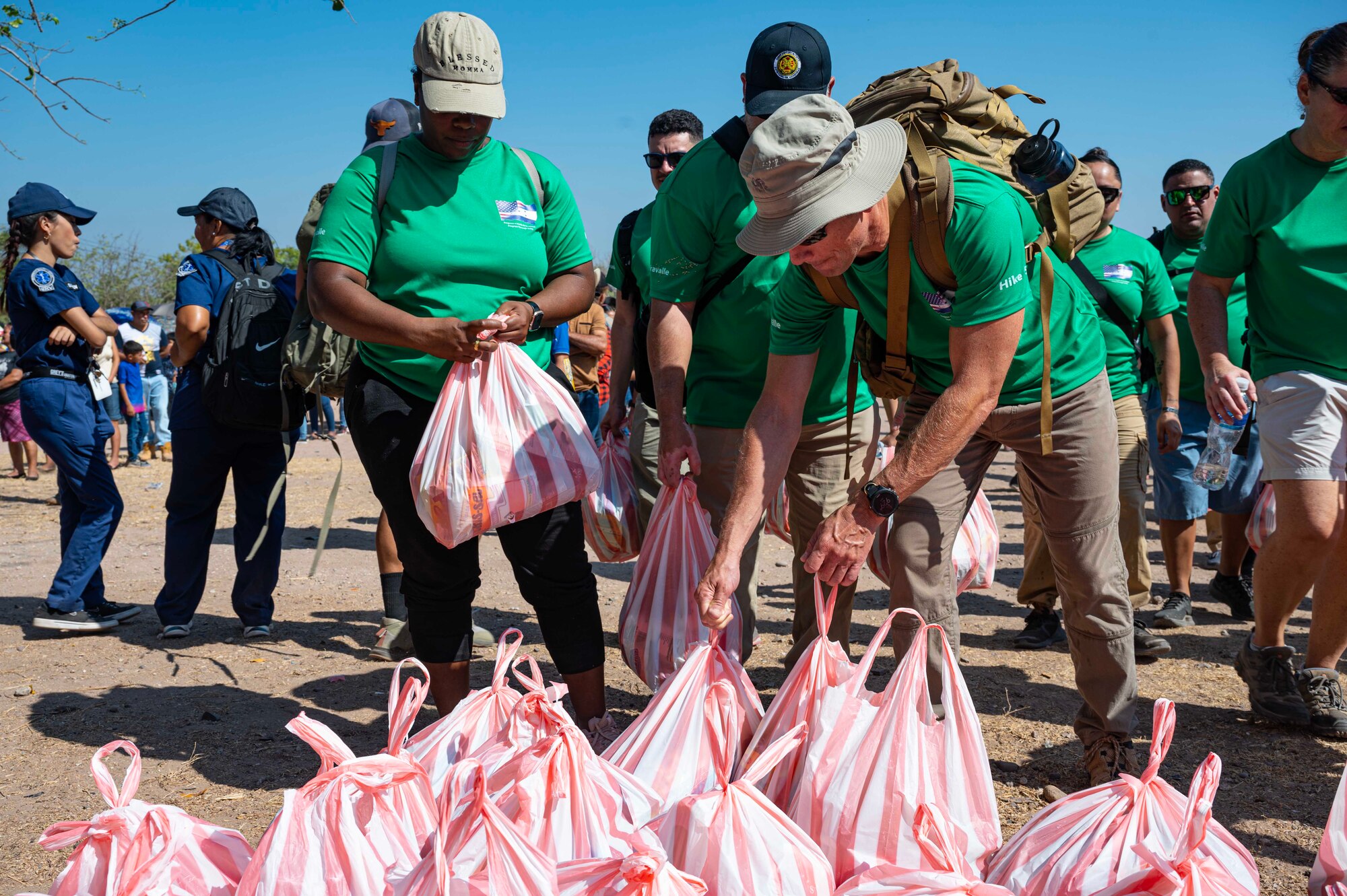 More than 100 Joint Task Force-Bravo personnel participated in the 95th humanitarian hike to deliver goods to people living in a remote village.