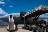 The aircraft and crews delivered over 24 pallets as part of the Denton Program, a Department of Defense transportation program that moves humanitarian cargo, donated by U.S. based Non-Governmental Organizations (NGOs) to developing nations to ease human suffering.