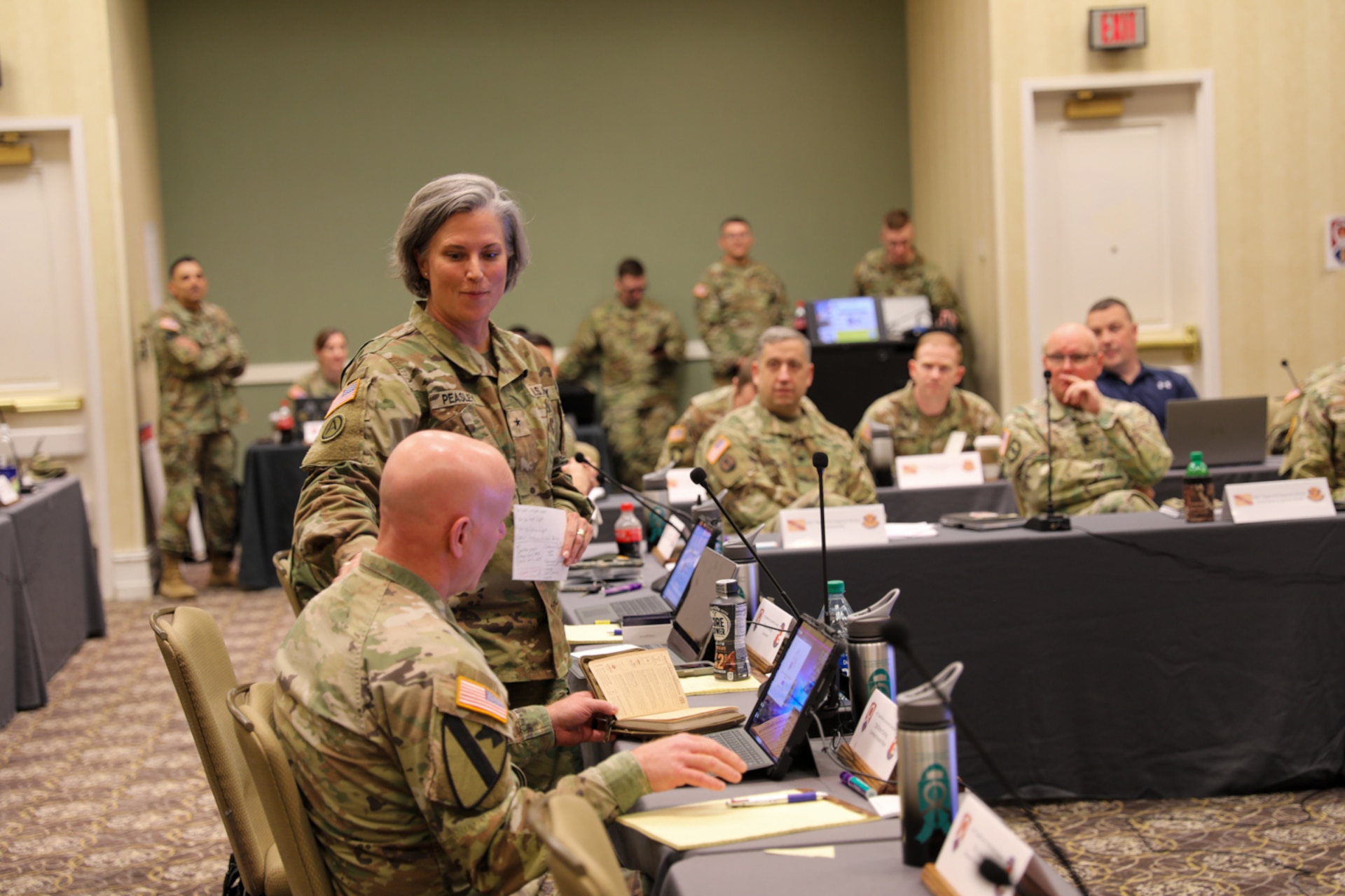 Brig. Gen. Peasley Conducts Yearly Training Brief