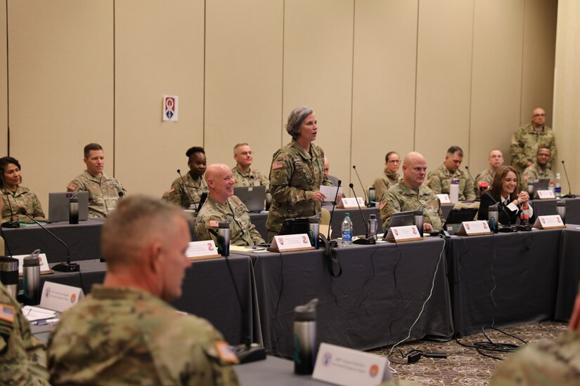 Brig. Gen. Peasley Conducts Yearly Training Brief
