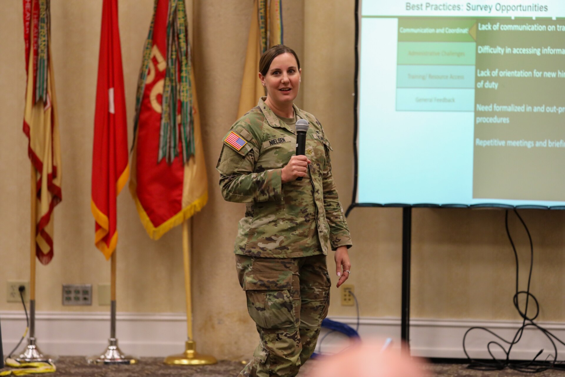 Brig. Gen. Peasley Conducts Yearly Training Brief