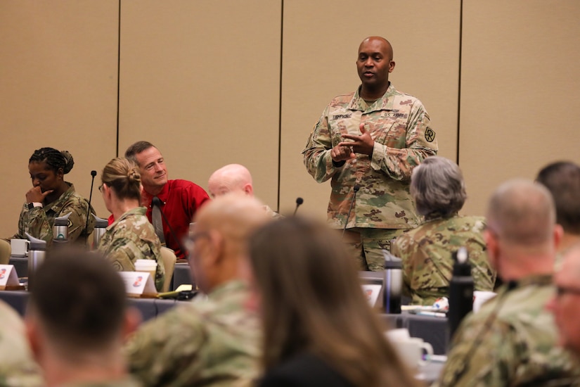 Brig. Gen. Peasley Conducts Yearly Training Brief