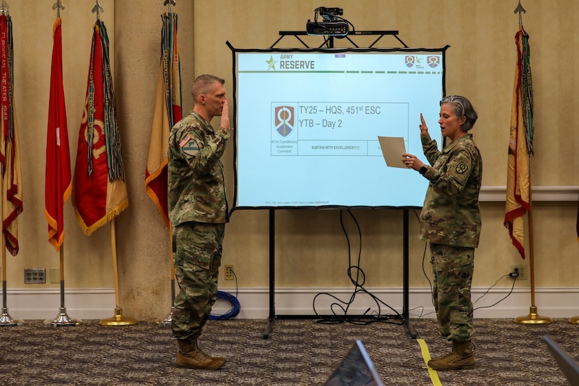 Brig. Gen. Peasley Conducts Yearly Training Brief