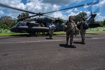 During the exercise, 1-228th Aviation Regiment transported over 500 thousand pounds of equipment to include food and modular building systems for the region, and the medical team provided care for local citizens in Mina Zorra treating dehydration, respiratory concerns, and pneumonia.