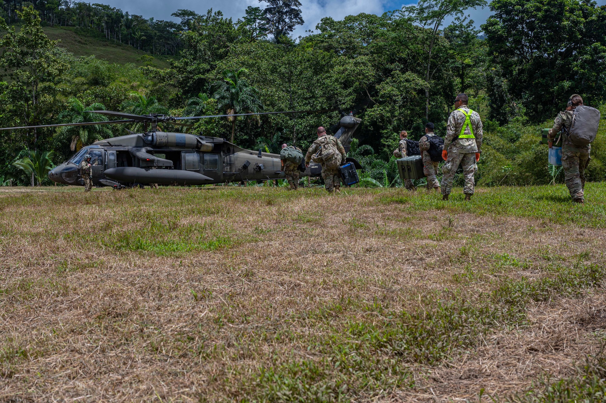 During the exercise, 1-228th Aviation Regiment transported over 500 thousand pounds of equipment to include food and modular building systems for the region, and the medical team provided care for local citizens in Mina Zorra treating dehydration, respiratory concerns, and pneumonia.