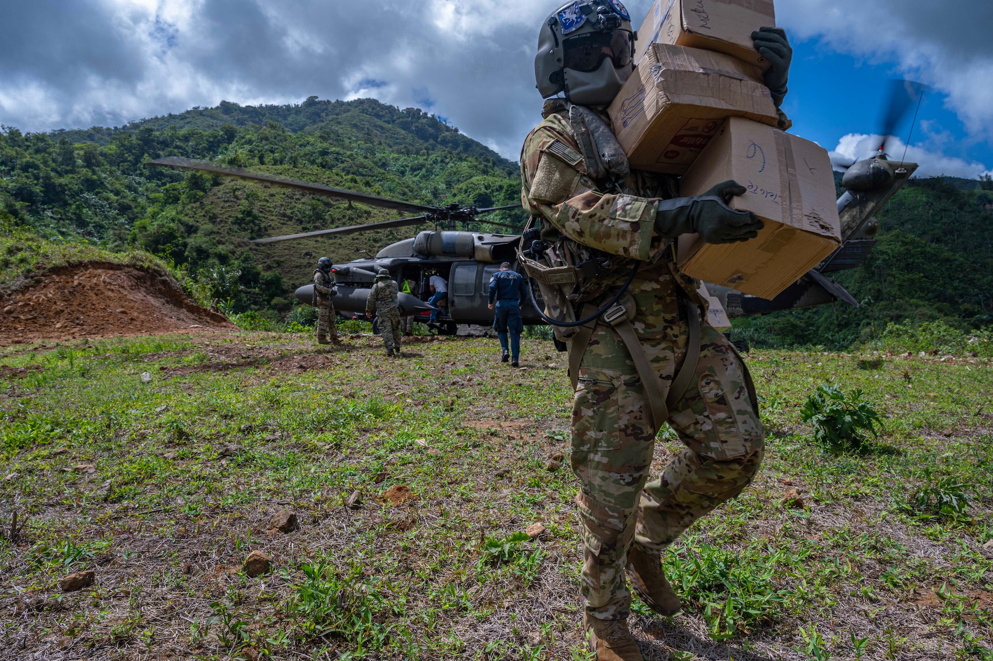 During the exercise, 1-228th Aviation Regiment transported over 500 thousand pounds of equipment to include food and modular building systems for the region, and the medical team provided care for local citizens in Mina Zorra treating dehydration, respiratory concerns, and pneumonia.