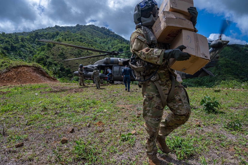 During the exercise, 1-228th Aviation Regiment transported over 500 thousand pounds of equipment to include food and modular building systems for the region, and the medical team provided care for local citizens in Mina Zorra treating dehydration, respiratory concerns, and pneumonia.