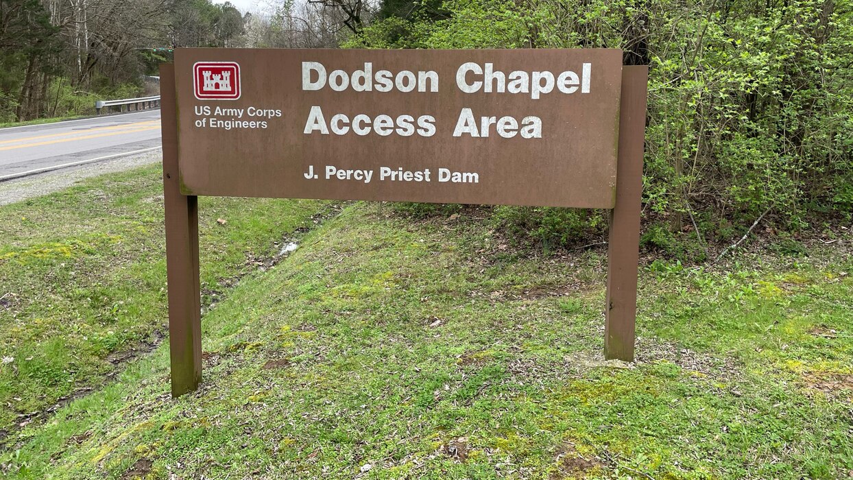 The U.S. Army Corps of Engineers Nashville District announces that Dodson Chapel Access Area below J. Percy Priest Dam is closing 7 a.m. Monday, March 25 through Friday, April 5, 2024, while crews work to remove vegetation along the roadway to improve visibility and to enhance public safety. (USACE Photo by Sheila Kirk)