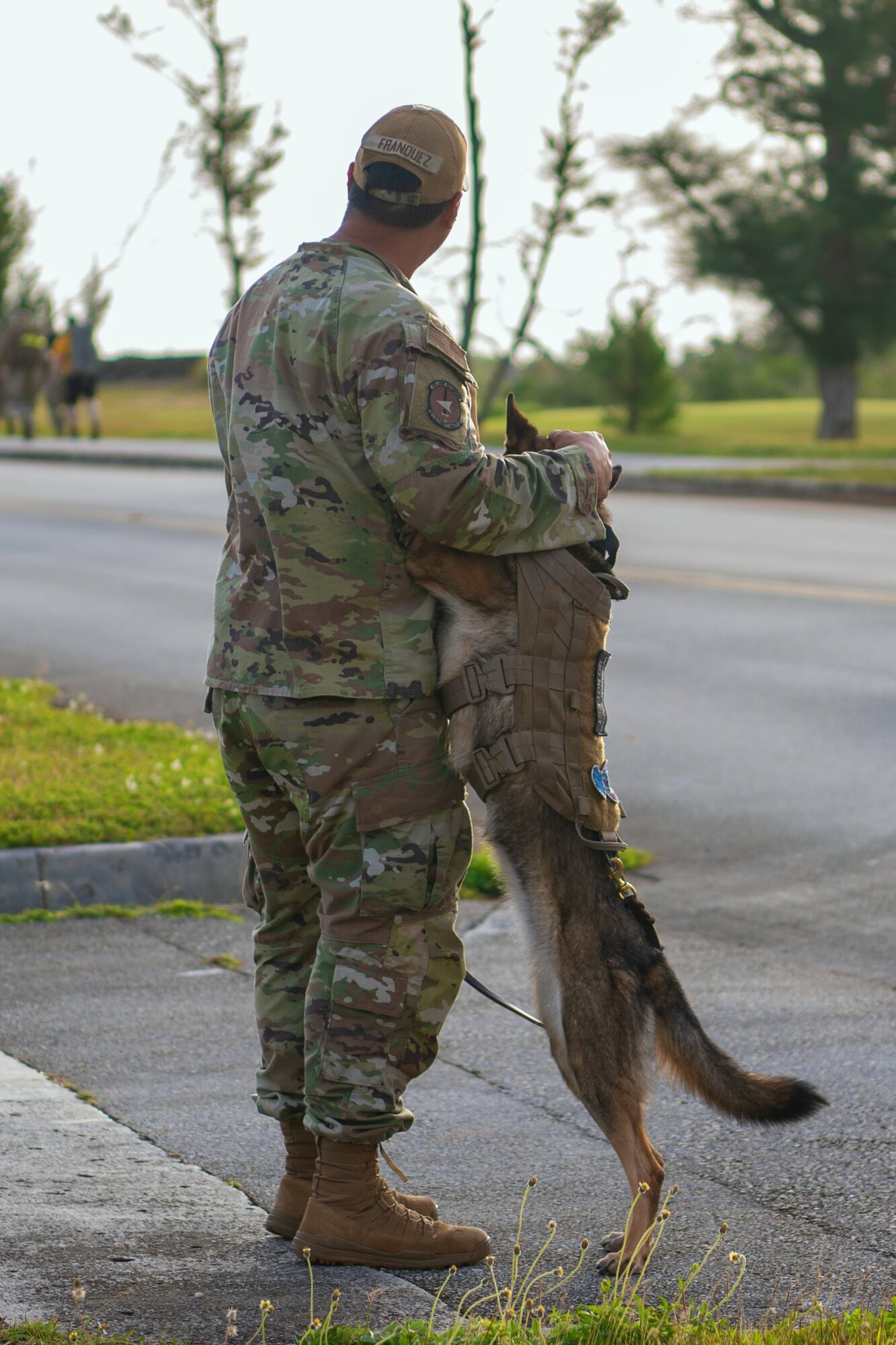 The 36th SFS K9 Unit hosted a three mile ruck to honor the Military Working Dogs. (U.S. Air Force photo by Airman 1st Class Audree Campbell)