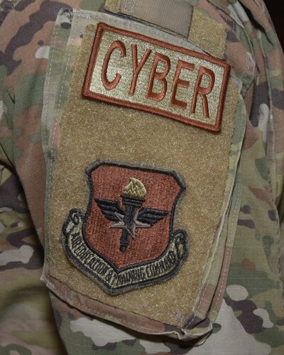 A close-up of a patch.