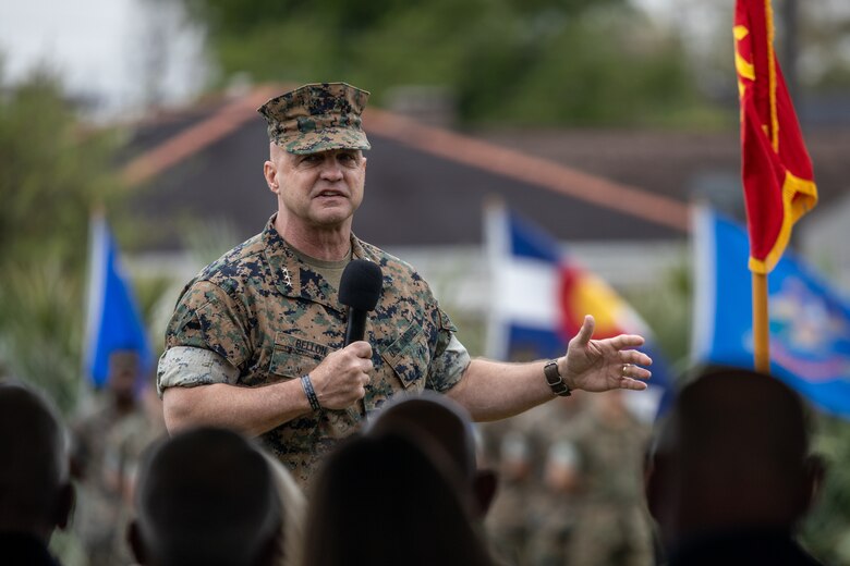 Proud legacy continues: Marine Forces Reserve and Marine Forces South change of command ceremony