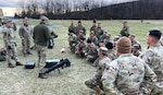 Soldiers from the Lithuanian Armed Forces conduct training with Pennsylvania National Guard Soldiers from the 1-110th Infantry Regiment, 2nd Infantry Brigade Combat Team, on the M3 Multi-Role Anti-Armor/Anti-Personnel Weapon System March 15, 2024, at Fort Indiantown Gap, Pa.