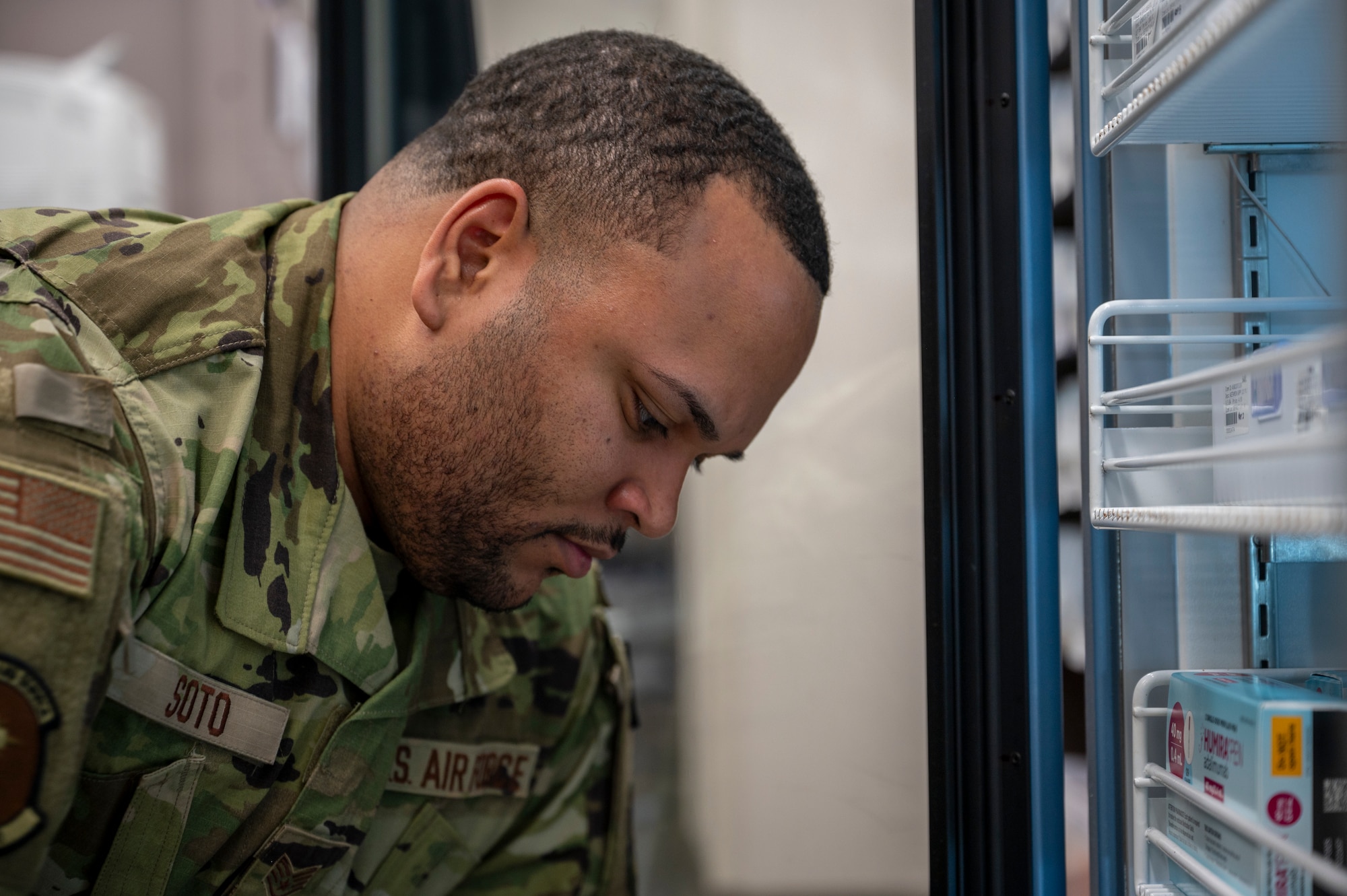 Airman poses for photo