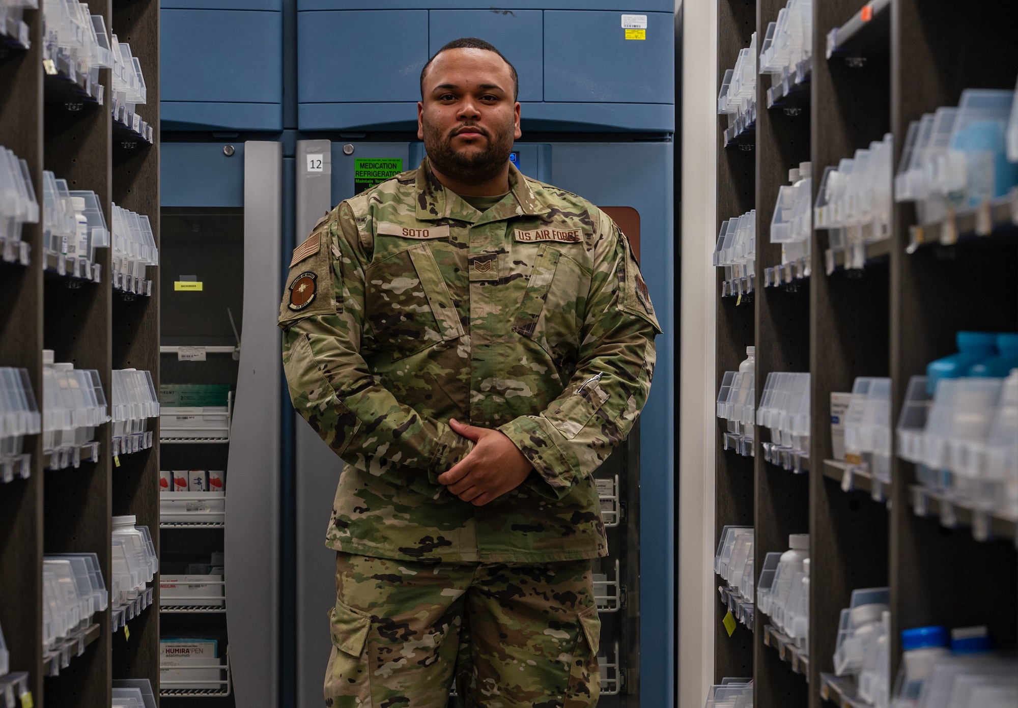 Airman poses for photo