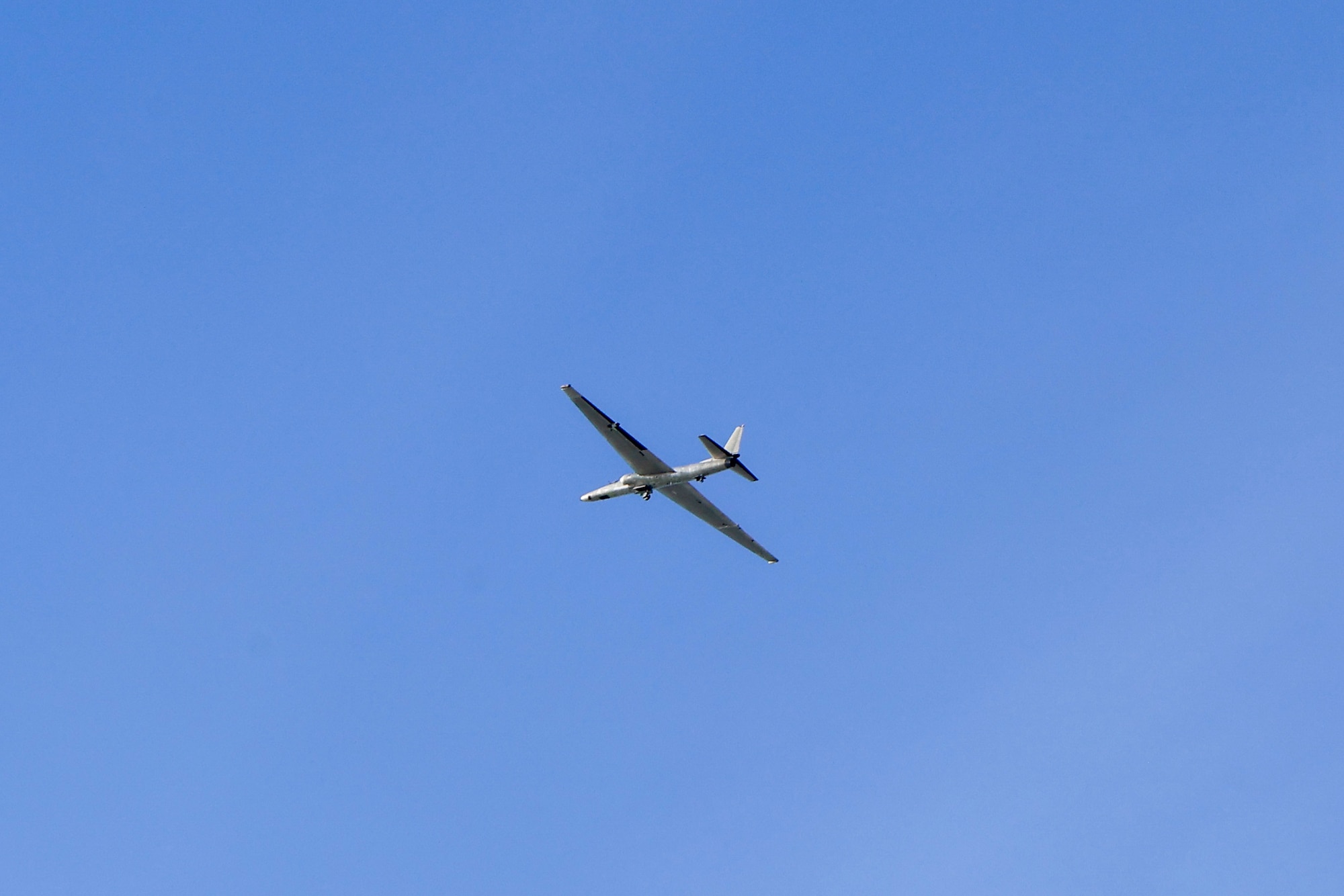 U.S. Air Force TU-2s Dragon Lady 1078 conducts its first flight in 1030 days after undergoing extensive maintenance at Beale Air Force Base, California, Feb. 15, 2024.