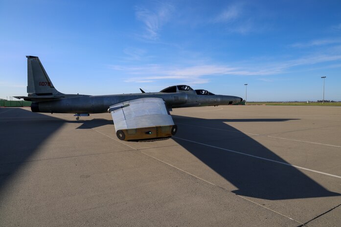 U.S. Air Force TU-2s Dragon Lady 1078 taxi’s out for its first high flight after almost three years of maintenance at Beale Air Force Base, California, Feb. 22, 2024.