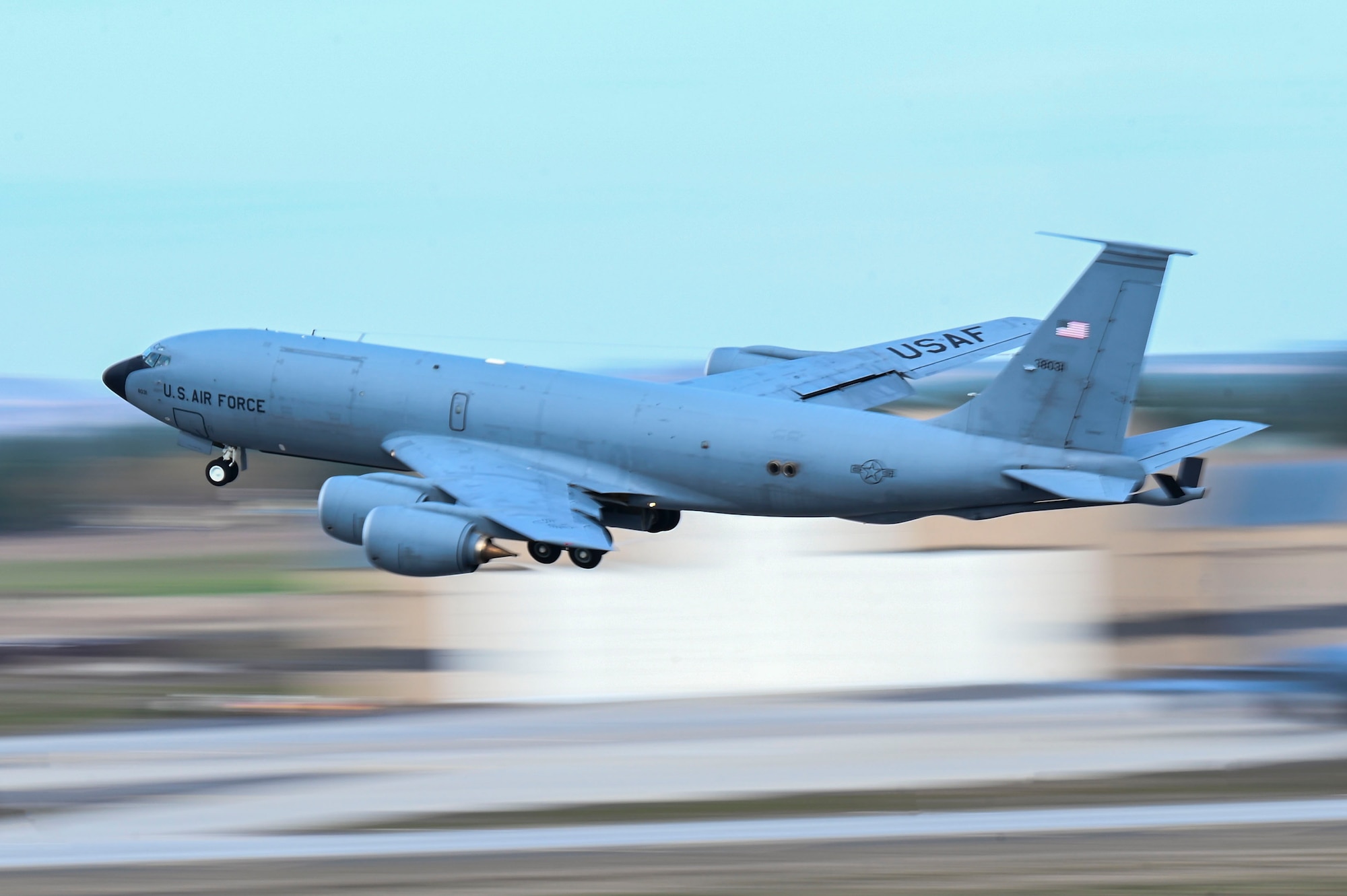 KC-135 Stratotanker takes off