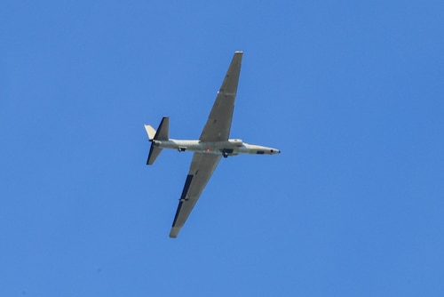 U.S. Air Force TU-2s Dragon Lady 1078 conducts its first flight in 1030 days after undergoing extensive maintenance at Beale Air Force Base, California, Feb. 15, 2024