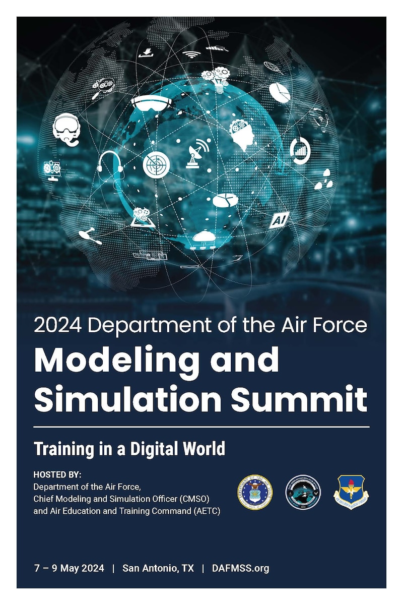 Graphic to support 2024 Modeling and Simulation Summit