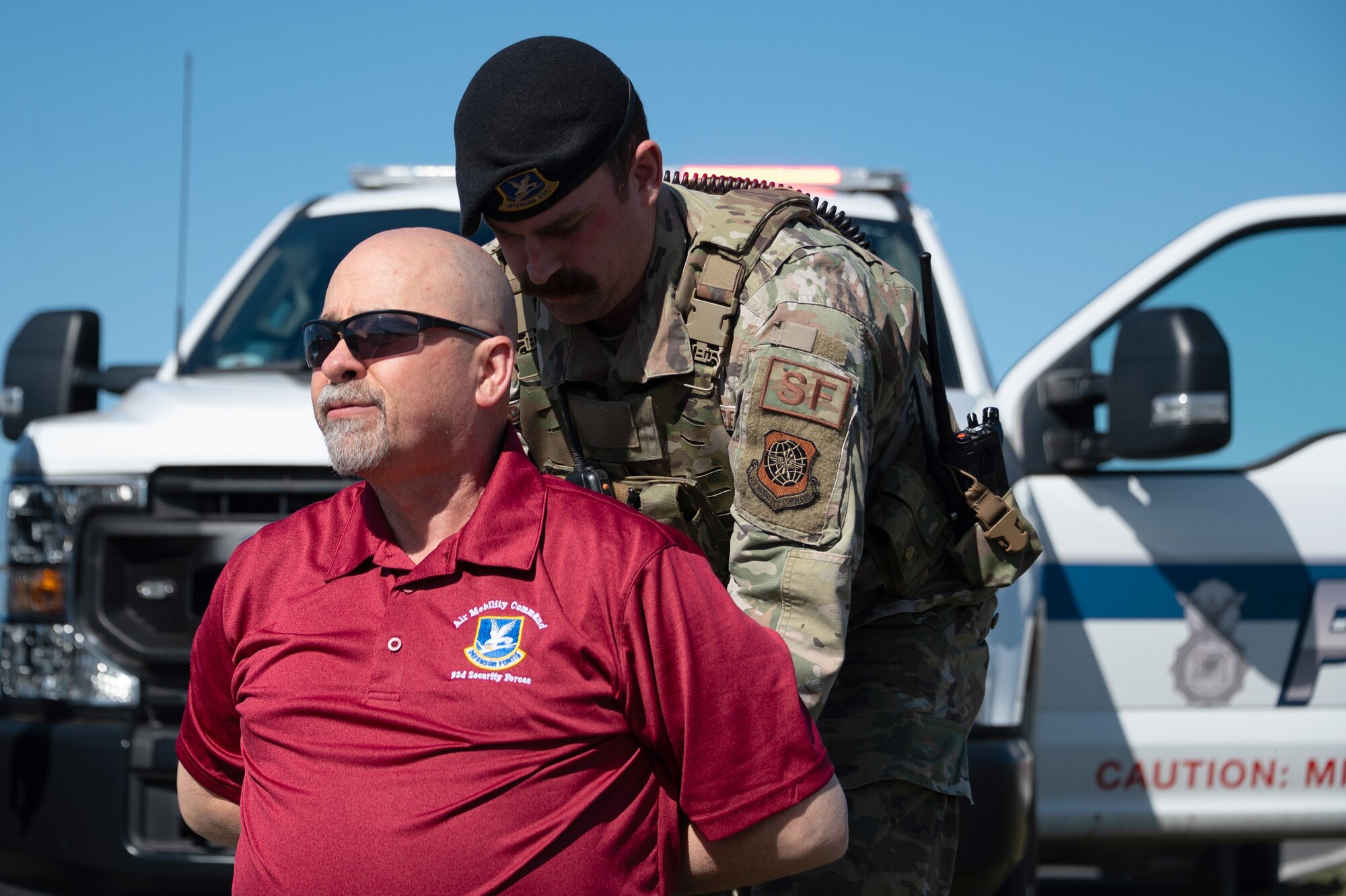 Security Force Airman simulated arrest