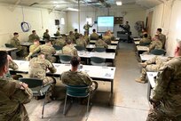 Soldiers from the Lithuanian Armed Forces conduct training with Pennsylvania National Guard Soldiers from 1-110th Infantry Regiment, 2nd Infantry Brigade Combat Team on the M3 Multi-Role Anti-Armor/Anti-Personnel Weapon System March 14, 2024, at Fort Indiantown Gap, Pa. (Pennsylvania National Guard photo by Capt. Daniel Kysela)