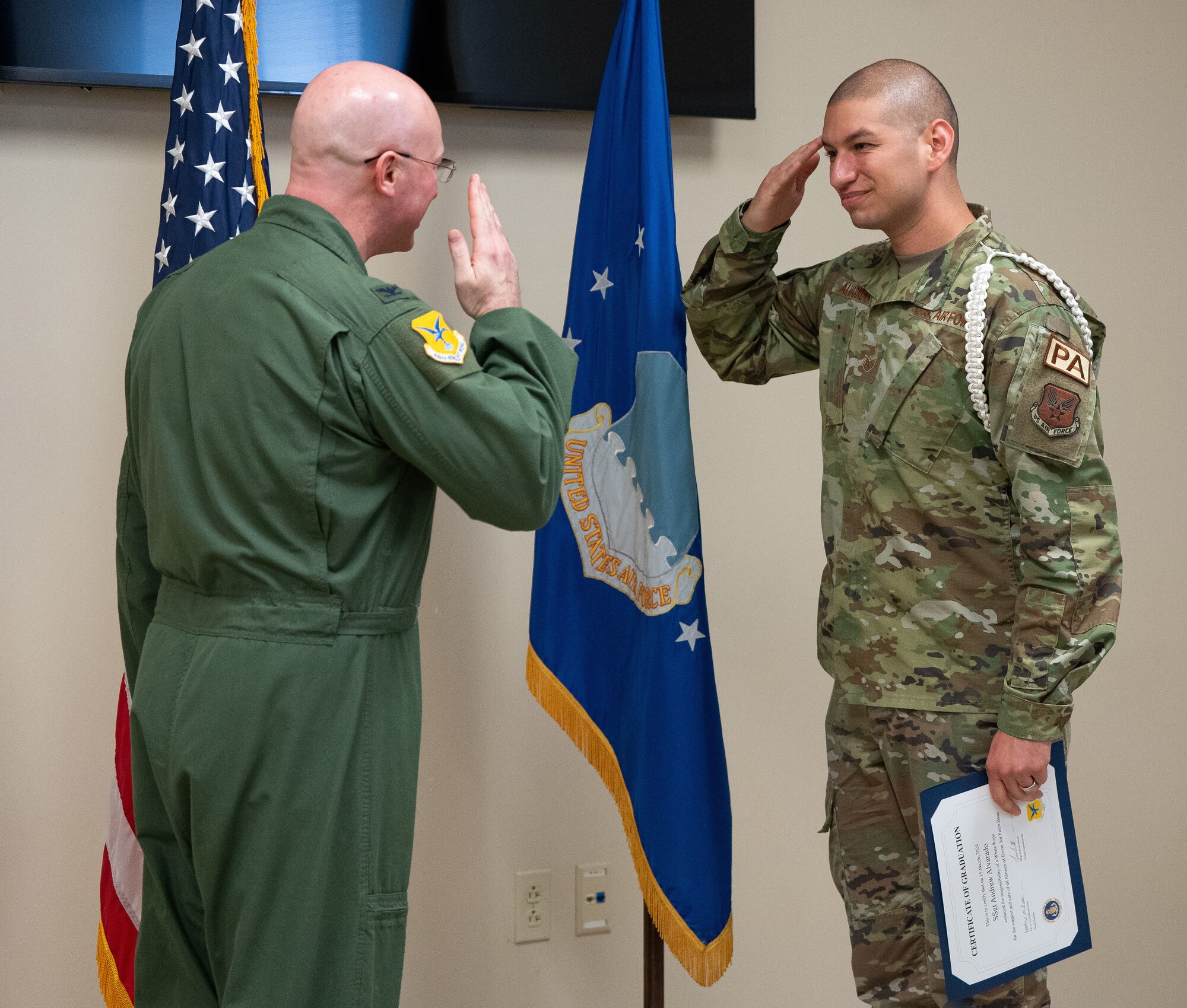 Air Force Mortuary Affairs Operations welcomes its first white rope