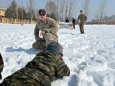 RTI instructors conduct infantry tactics exchange in Tajikistan