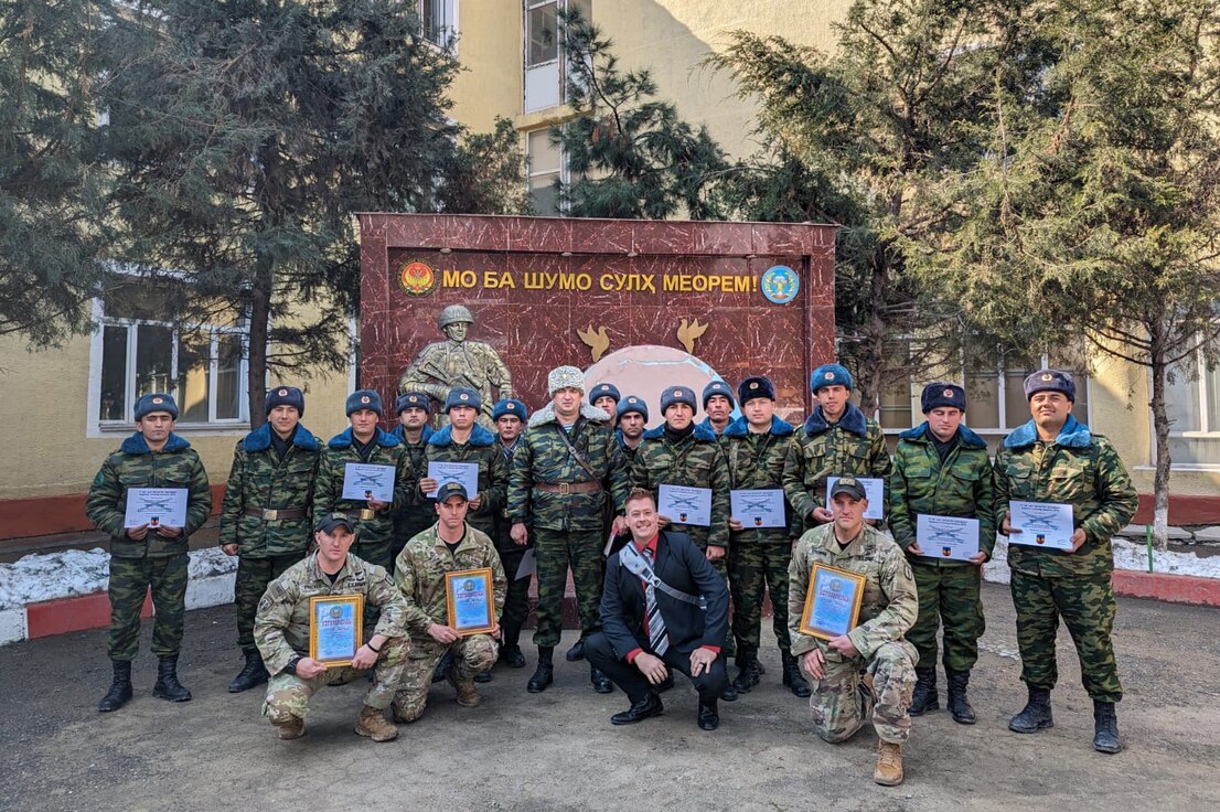 RTI instructors conduct infantry tactics exchange in Tajikistan
