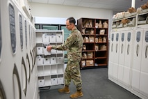 military pharmacy technician stocks prescriptions