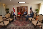 SAN JOSE, Costa Rica (March 22, 2024) -- The commander of U.S. Southern Command, U.S. Army Gen. Laura Richardson and U.S. Ambassador to Costa Rica Cynthia A. Telles join U.S. Secretary of Commerce Gina M. Raimondo during a meeting with Costa Rican President Rodrigo Chaves Robles. Richardson accompanied the Secretary to Costa Rica March 21 – 22 as she met with Costa Rican government officials and representatives from the semiconductor industry to highlight the U.S.-Costa Rican bilateral commercial and investment relationship. (Photo courtesy U.S. Embassy Costa Rica)