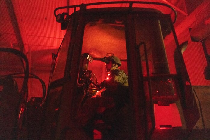 2nd Distribution Support Battalion Night TRAM Vehicle Training