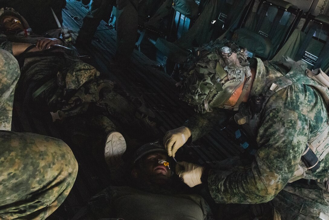 Dutch Marines Simulated Casualty Evacuation