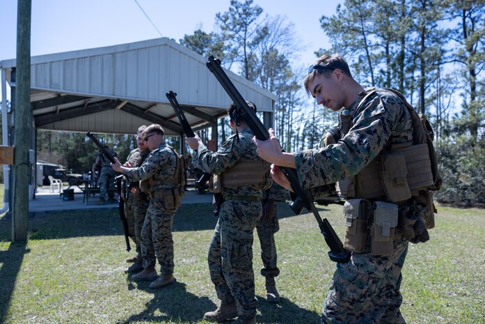 2nd LAAD conducts shotgun familiarization range for counter-UAS training