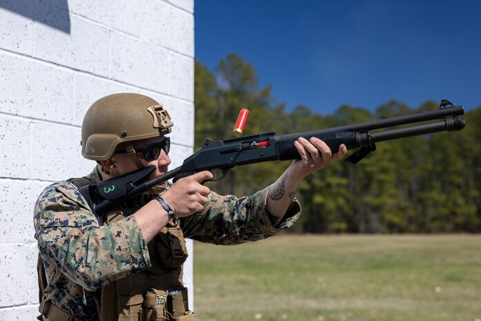 2nd LAAD conducts shotgun familiarization range for counter-UAS training