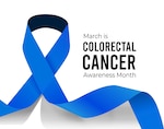 Blue ribbon for colorectal cancer awareness month