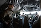 Senior Enlisted Advisor to the Chairman of the Joint Chiefs of Staff, U.S. Marine Corps Sgt. Maj. Troy E. Black, left, observes 756th Air Refueling Squadron pilots during an orientation flight over Ohio, March 19, 2024. The flight offered Black a firsthand experience of the 459th Air Refueling Wing’s mission, emphasizing the importance of aerial refueling operations and facilitating direct engagement with the wing’s Airmen. (U.S. Air Force photo by Airman 1st Class Gianluca Ciccopiedi)
