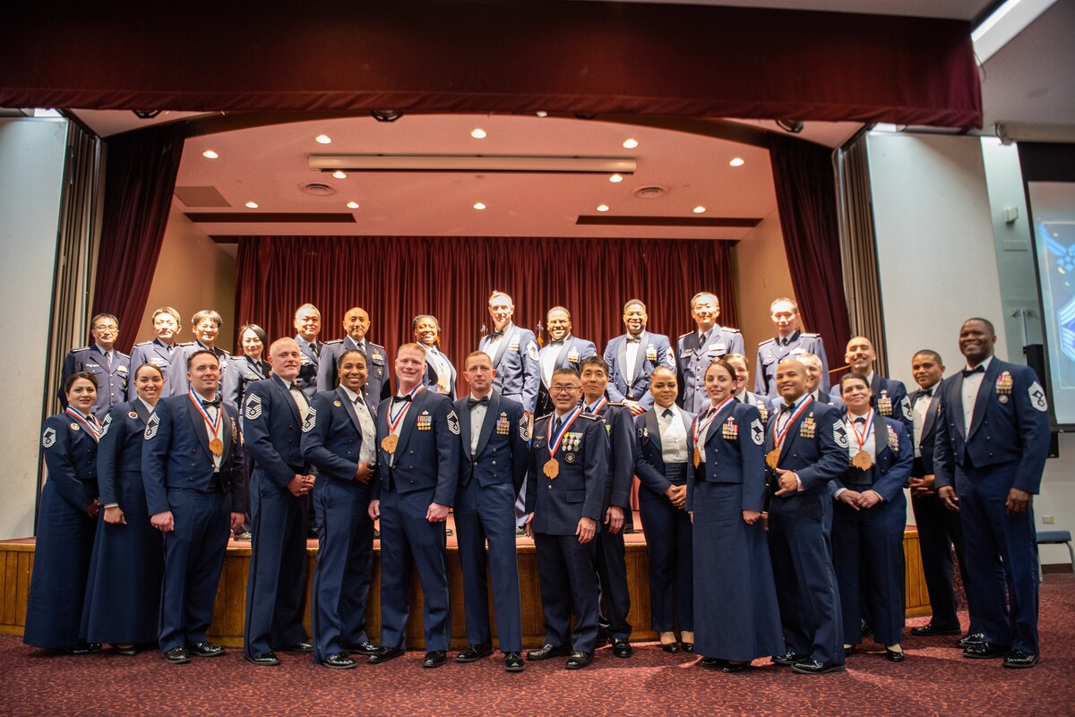 Group photo of newly promoted chief master sergeants.