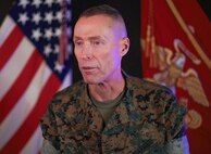 Sgt. Maj. Frank Kammer Jr. assumed the role of Marine Corps Logistics Base Albany’s sergeant major on Feb. 9. The Chattanooga, Tennessee native enlisted in the Marine Corps in February 1998, at the age of 31 and grew up in Georgia. Now that he is back 
to his roots, he expects to build on the current foundation at MCLB Albany to set up a legacy for the future. (U.S. Marine Corps photo by Cpl. Mason Coots)