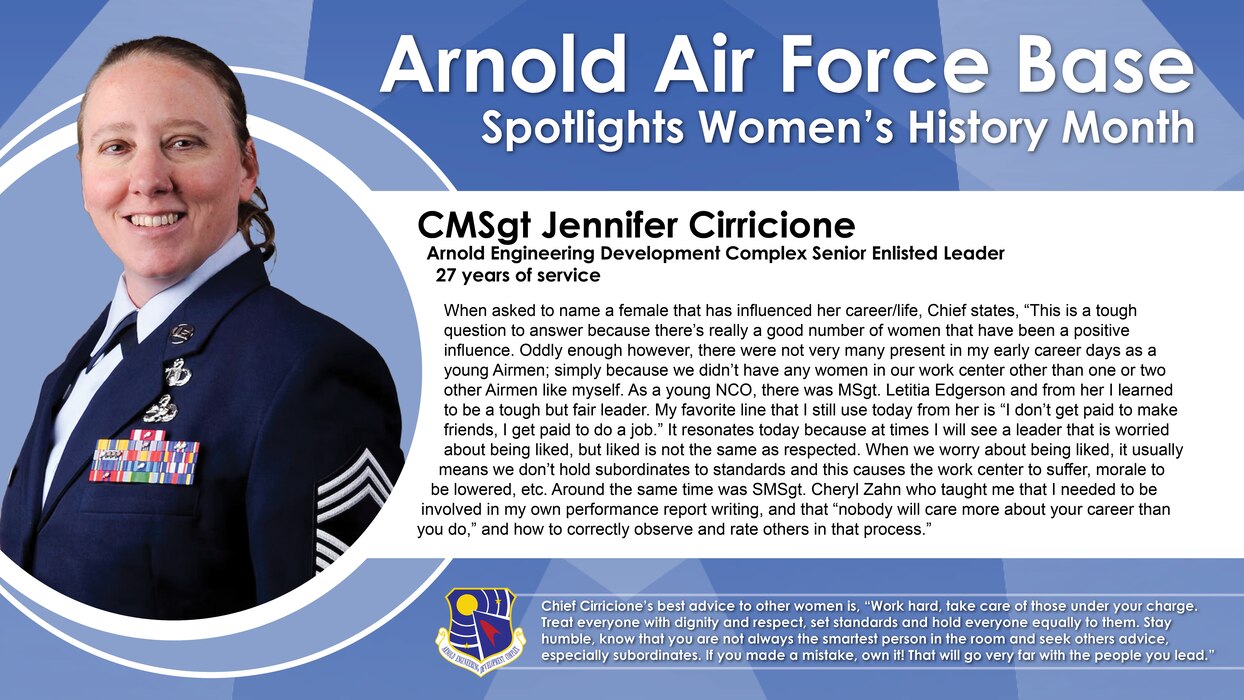 CMSgt. Jennifer Cirricione