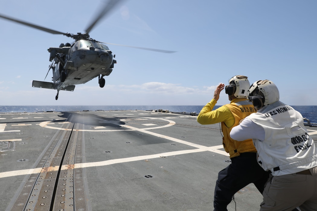 USS Howard (DDG 83) underway operations in the Philippine Sea.