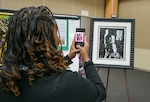 DLA employee takes photo of artwork