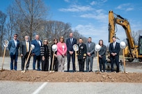 Dr. Brett Seidle (SES), Deputy Assistant Secretary of the Navy for Research, Development, Test, and Engineering, delivered remarks at the groundbreaking ceremony for the Missile Testing Evaluation Facility held at NSWC Crane Division. Dr. Seidle (SES) was provided with a tour showcasing the base's current milestones and progress. Also speaking at the event were NSWC Crane Division Technical Director Angela Lewis (SES), NSWC Crane Division CAPT Rex Boonyobhas, and Mr. JR Ross (SSTM).