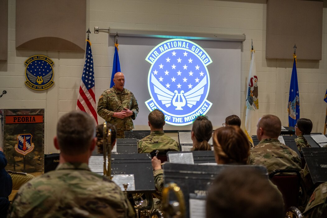 Unit members conduct an inactivation ceremony.