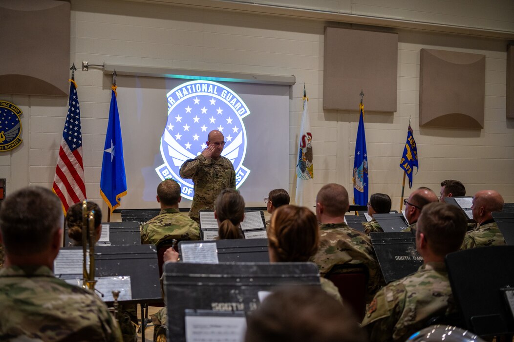 Unit members conduct an inactivation ceremony.