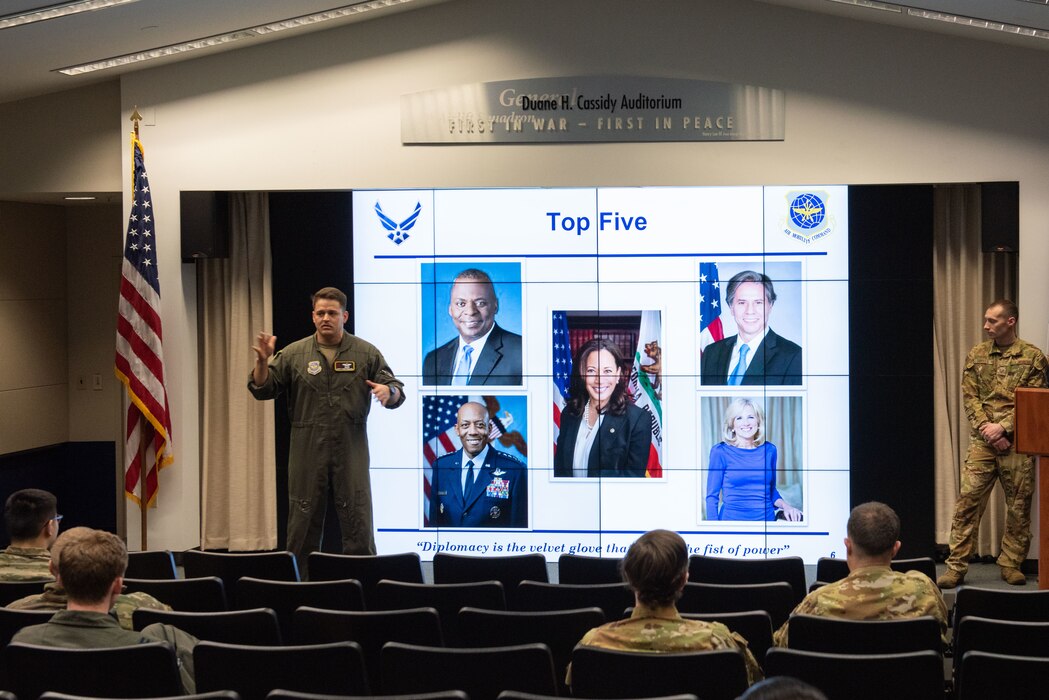 U.S. Air Force Airmen with the 89th AW, Joint Base Andrews, Maryland, held a recruiting event to present career opportunities and the application and training requirements for positions including pilots, flight engineers, communications systems operations and flight attendants.