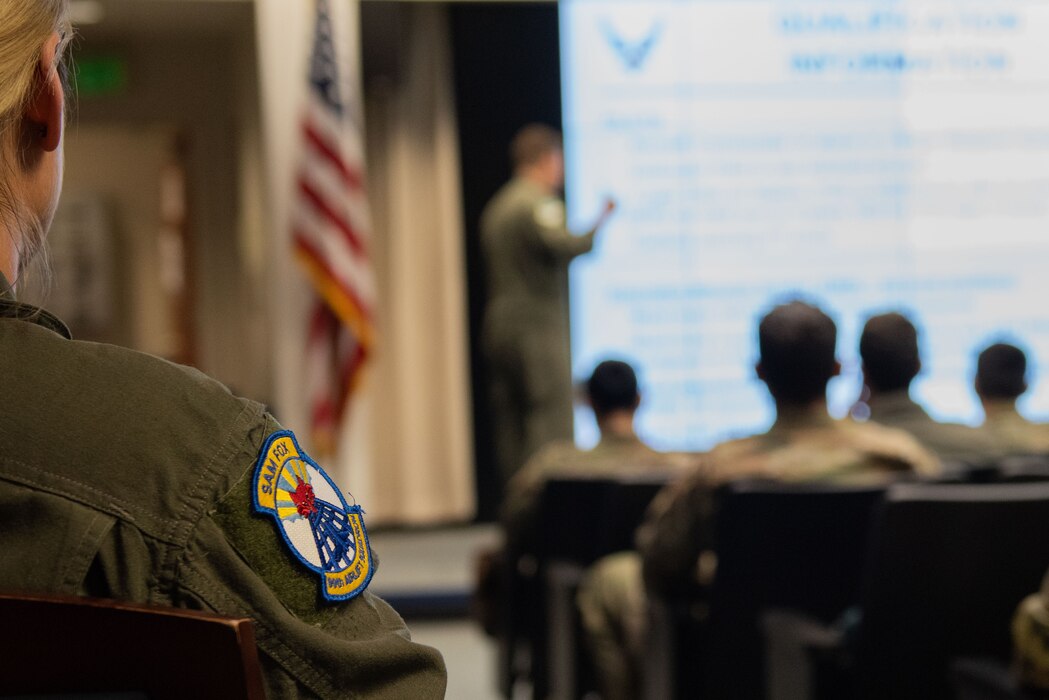 U.S. Air Force Airmen with the 89th AW, Joint Base Andrews, Maryland, held a recruiting event to present career opportunities and the application and training requirements for positions including pilots, flight engineers, communications systems operations and flight attendants.